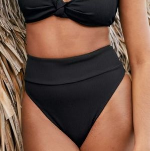 🖤 Aerie High Waisted Cheeky Bikini Bottoms